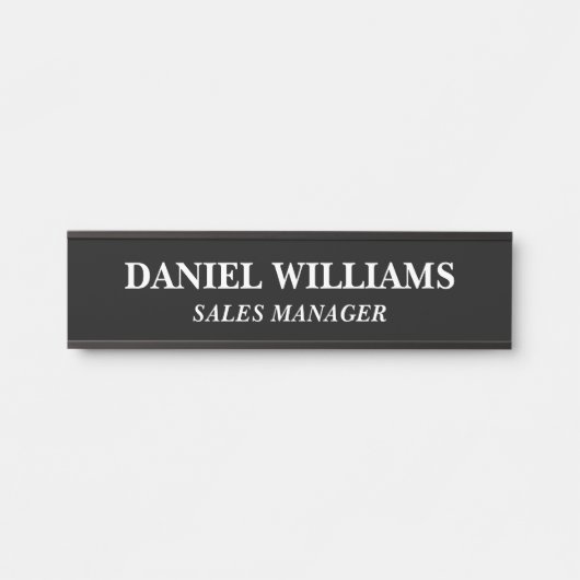 Plaque de nom personnalisée professionnelle pour p (Devant)