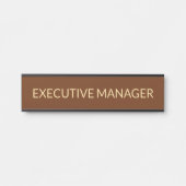 Plaque de nom personnalisée professionnelle pour p (Devant)