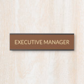 Plaque de nom personnalisée professionnelle pour p (Devant)