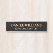 Plaque de nom personnalisée professionnelle pour p (Devant)