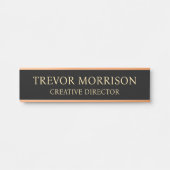 Plaque de nom personnalisée professionnelle pour p (Devant)