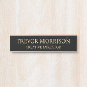 Plaque de nom personnalisée professionnelle pour p (Devant)