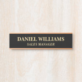 Plaque de nom personnalisée professionnelle pour p (Devant)