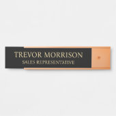 Plaque de nom personnalisée professionnelle pour p (Devant)