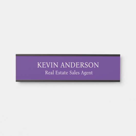 Plaque de nom personnalisée professionnelle pour p (Devant)