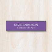 Plaque de nom personnalisée professionnelle pour p (Devant)