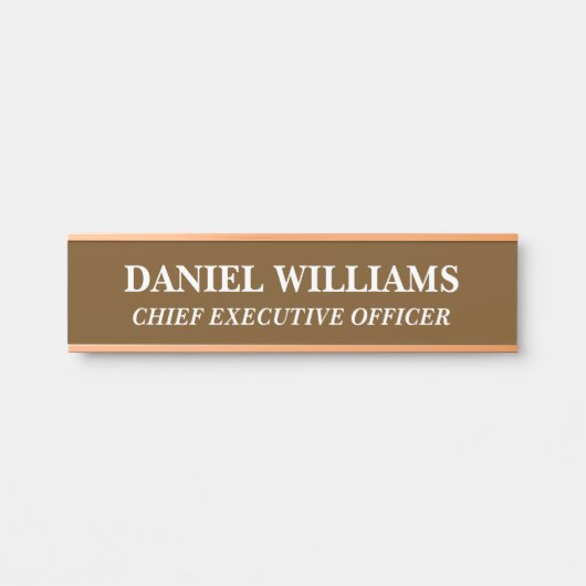 Plaque de nom personnalisée professionnelle pour p (Devant)