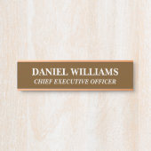 Plaque de nom personnalisée professionnelle pour p (Devant)