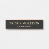 Plaque de nom personnalisée professionnelle pour p (Devant)