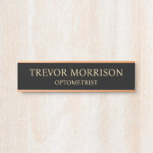 Plaque de nom personnalisée professionnelle pour p (Devant)