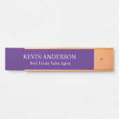 Plaque de nom personnalisée professionnelle pour p (Devant)