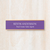 Plaque de nom personnalisée professionnelle pour p (Devant)