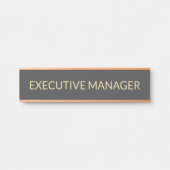 Plaque de nom personnalisée professionnelle pour p (Devant)