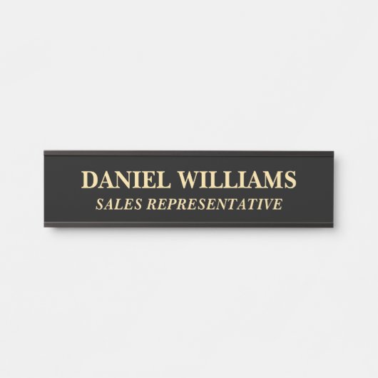 Plaque de nom personnalisée professionnelle pour p (Devant)
