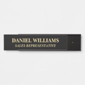 Plaque de nom personnalisée professionnelle pour p (Devant)