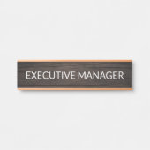 Plaque de nom personnalisée professionnelle pour p (Devant)