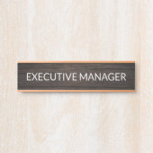 Plaque de nom personnalisée professionnelle pour p (Devant)