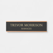 Plaque de nom personnalisée professionnelle pour p (Devant)