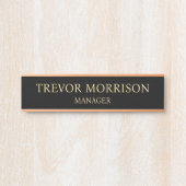 Plaque de nom personnalisée professionnelle pour p (Devant)