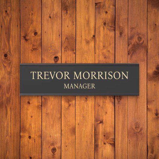 Plaque de nom personnalisée professionnelle pour p
