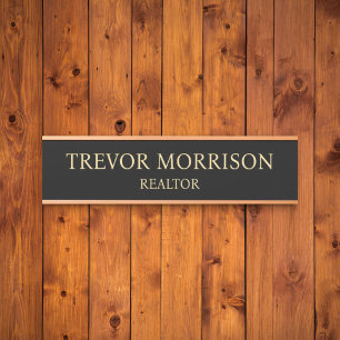Plaque de nom personnalisée professionnelle pour p