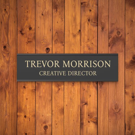 Plaque de nom personnalisée professionnelle pour p
