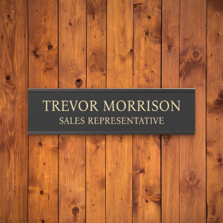 Plaque de nom personnalisée professionnelle pour p