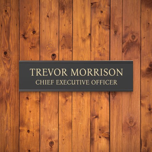 Plaque de nom personnalisée professionnelle pour p