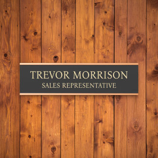 Plaque de nom personnalisée professionnelle pour p