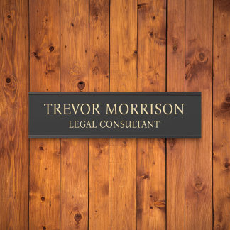 Plaque de nom personnalisée professionnelle pour p