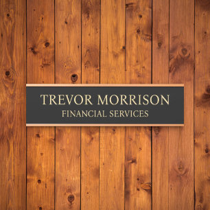Plaque de nom personnalisée professionnelle pour p