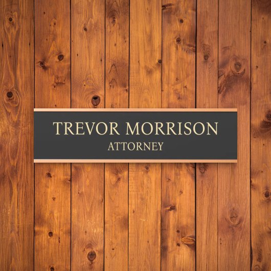 Plaque de nom personnalisée professionnelle pour p