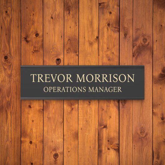Plaque de nom personnalisée professionnelle pour p