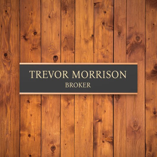Plaque de nom personnalisée professionnelle pour p