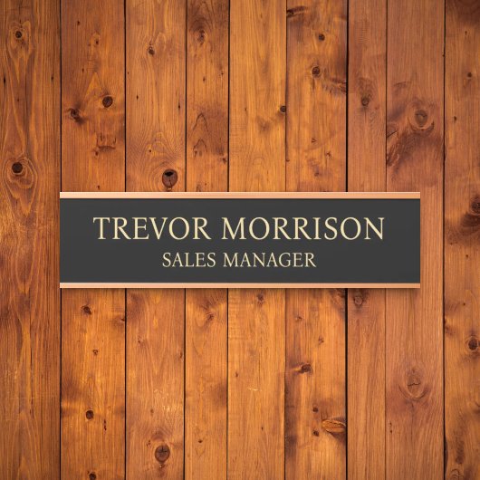 Plaque de nom personnalisée professionnelle pour p