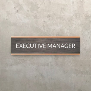 Plaque de nom personnalisée professionnelle pour p