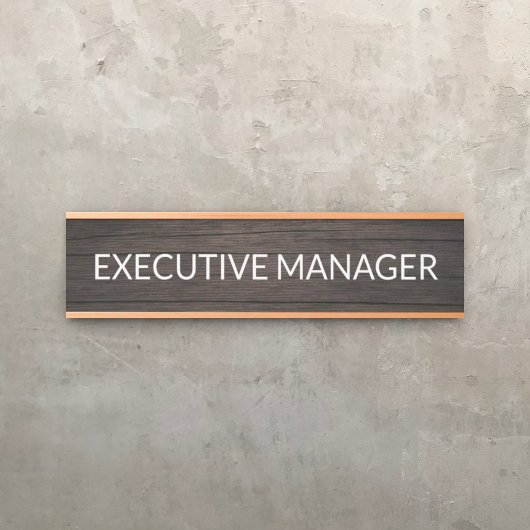 Plaque de nom personnalisée professionnelle pour p