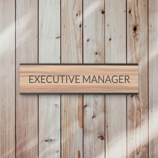 Plaque de nom personnalisée professionnelle pour p