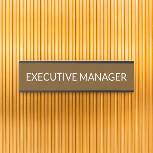 Plaque de nom personnalisée professionnelle pour p