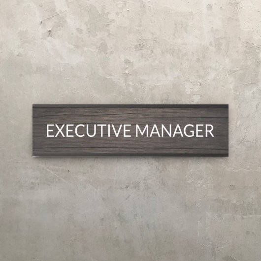 Plaque de nom personnalisée professionnelle pour p