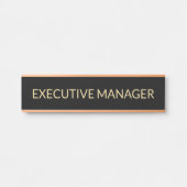 Plaque de nom personnalisée professionnelle pour p (Devant)