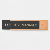 Plaque de nom personnalisée professionnelle pour p (Devant)