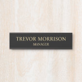 Plaque de nom personnalisée professionnelle pour p (Devant)