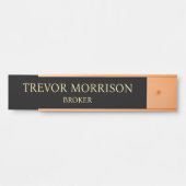Plaque de nom personnalisée professionnelle pour p (Devant)