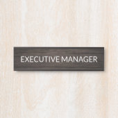 Plaque de nom personnalisée professionnelle pour p (Devant)