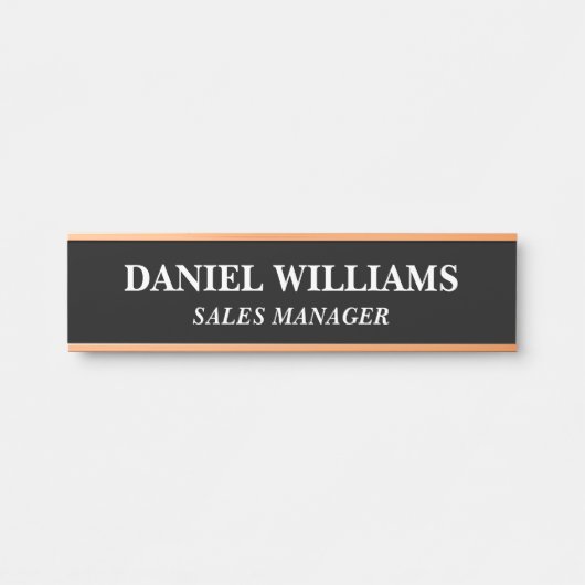 Plaque de nom personnalisée professionnelle pour p (Devant)