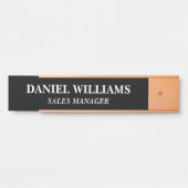 Plaque de nom personnalisée professionnelle pour p (Devant)