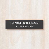 Plaque de nom personnalisée professionnelle pour p (Devant)