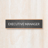 Plaque de nom personnalisée professionnelle pour p (Devant)