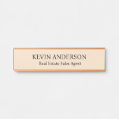 Plaque de nom personnalisée professionnelle pour p (Devant)